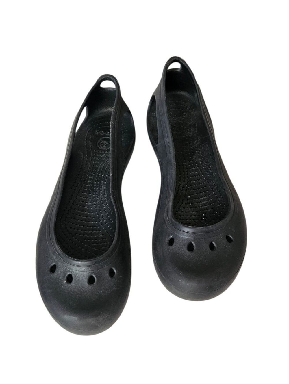 Crocs Black Kadee Ballet Flats Slip Resistant Women 9